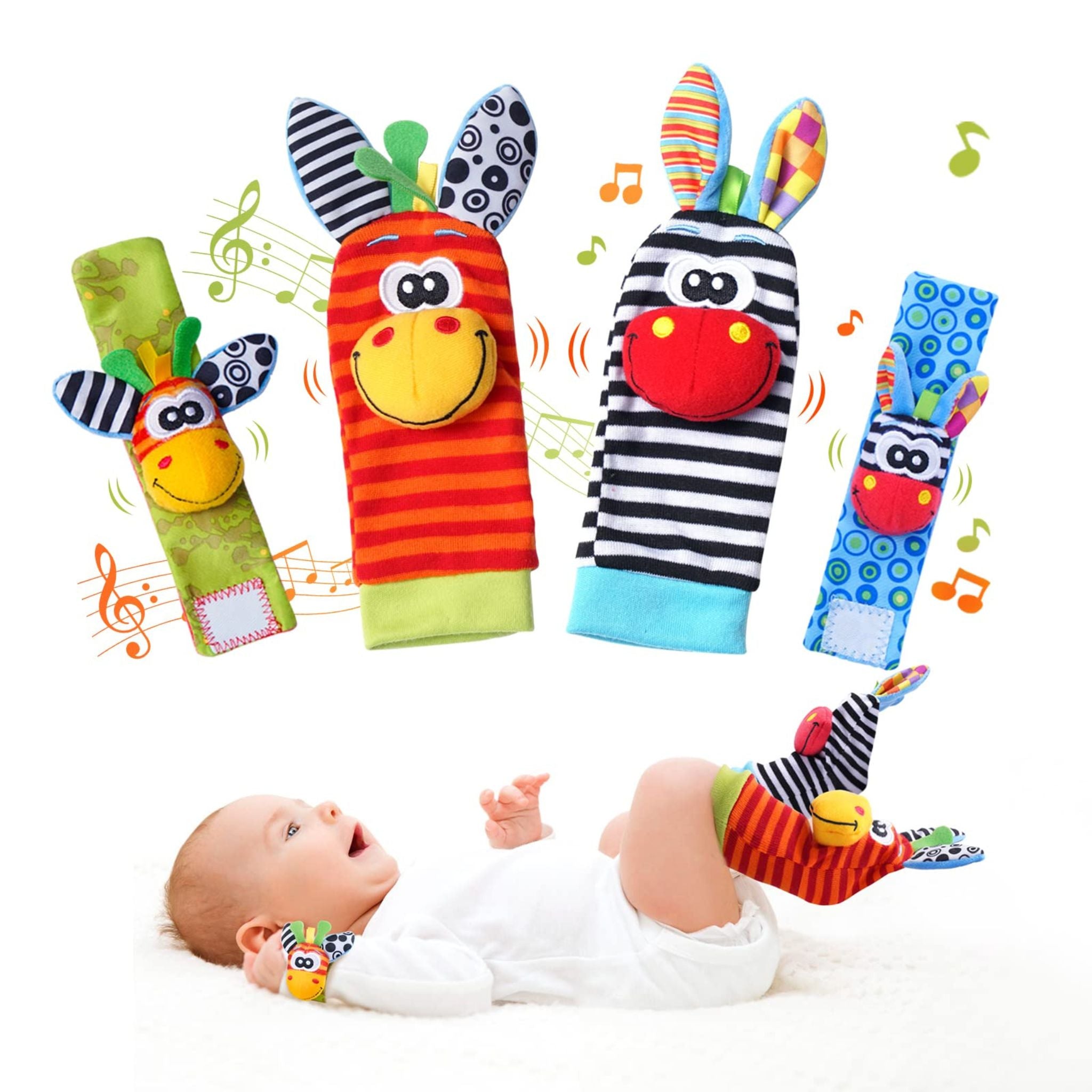 Ensemble de chaussettes hochets Montessori