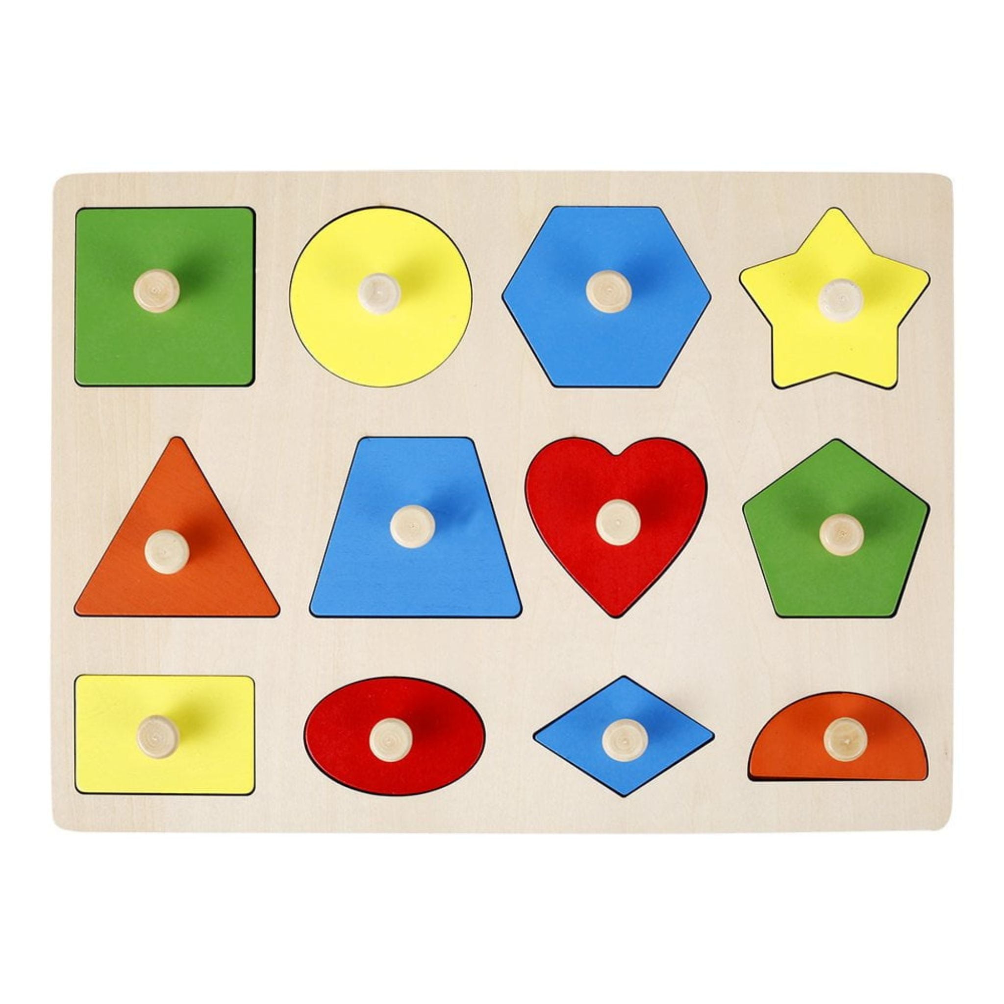Fidtoy Montessori Puzzle en bois Formes