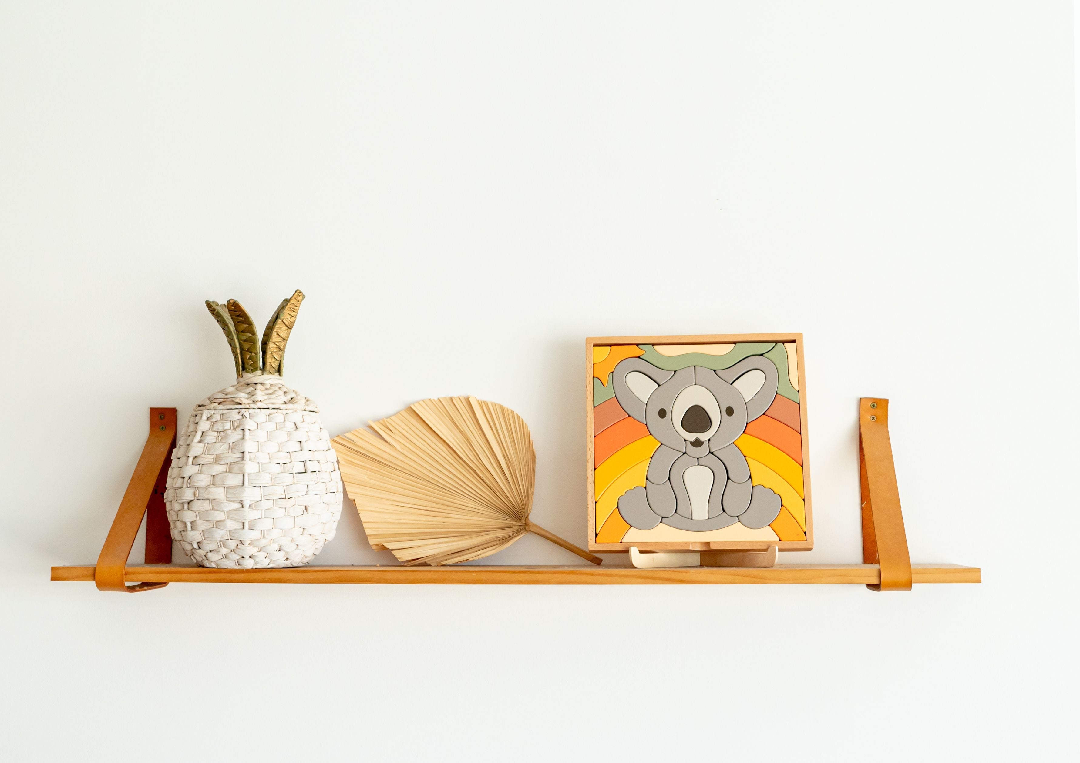 Kirra le koala : Puzzle abstrait de blocs de construction / Décoration d'intérieur