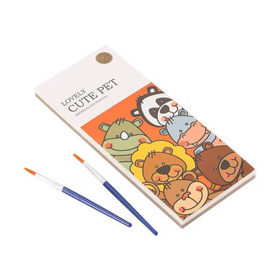 Juego de marcapáginas para pintar – Divertida acuarela creativa para niños – Animales del bosque, Princesa, Elfo feliz, Mascota linda