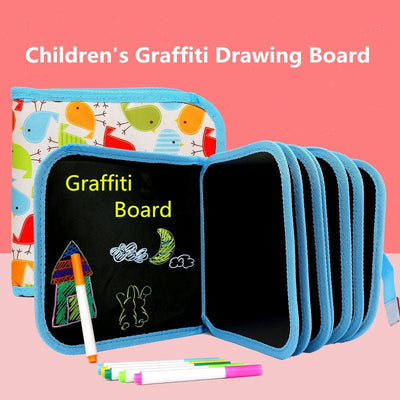 Pizarra de dibujo y garabatos Montessori para niños