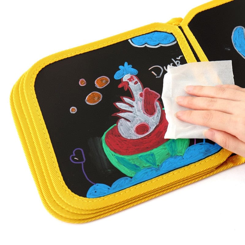 Pizarra de dibujo y garabatos Montessori para niños
