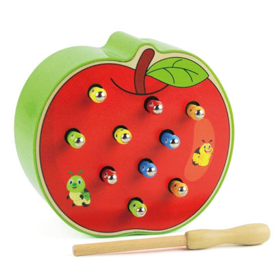 Kids Montessori Catch Worm Game