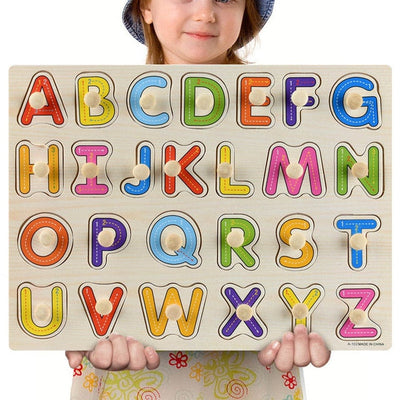 Fidtoy Wooden Vehicle Puzzle for Toddlers – Educational Learning Toy