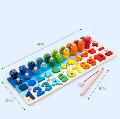 Fidtoy Jouets éducatifs en bois Montessori pour enfants