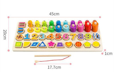 Fidtoy Jouets éducatifs en bois Montessori pour enfants