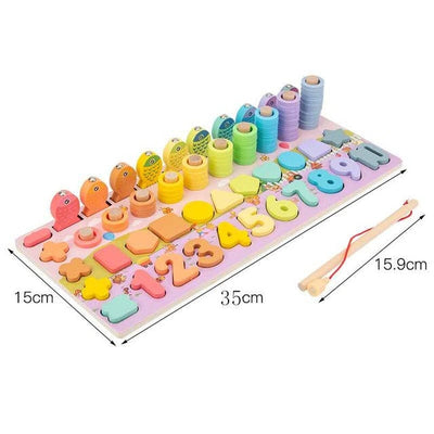 Fidtoy Jouets éducatifs en bois Montessori pour enfants