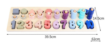 Fidtoy Jouets éducatifs en bois Montessori pour enfants