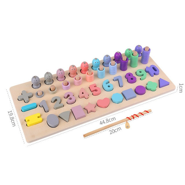 Fidtoy Jouets éducatifs en bois Montessori pour enfants