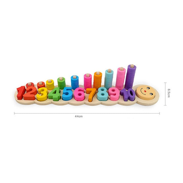 Fidtoy Jouets éducatifs en bois Montessori pour enfants