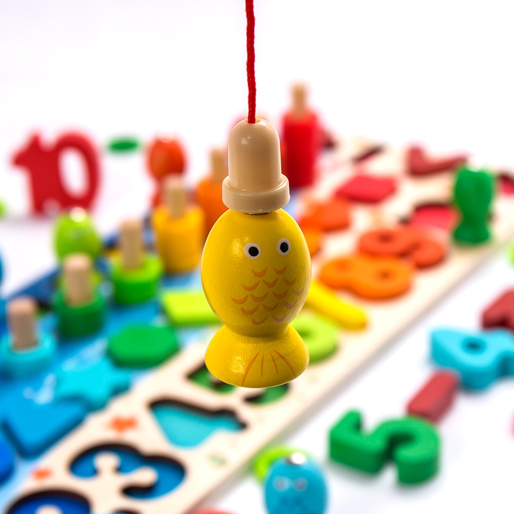 Fidtoy Jouets éducatifs en bois Montessori pour enfants
