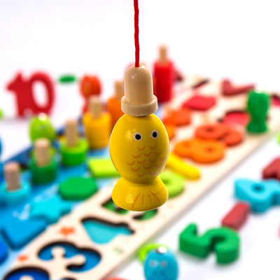Fidtoy Jouets éducatifs en bois Montessori pour enfants