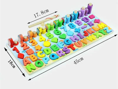 Fidtoy Jouets éducatifs en bois Montessori pour enfants