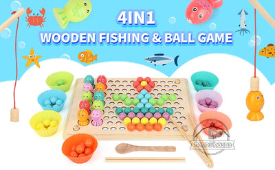 Fidtoy Jouets éducatifs en bois Montessori pour enfants