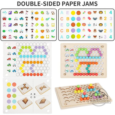 Fidtoy Jouets éducatifs en bois Montessori pour enfants