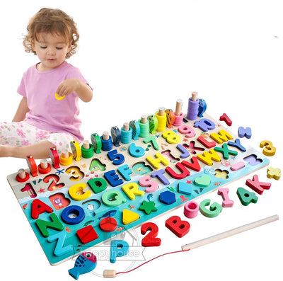 Fidtoy Jouets éducatifs en bois Montessori pour enfants