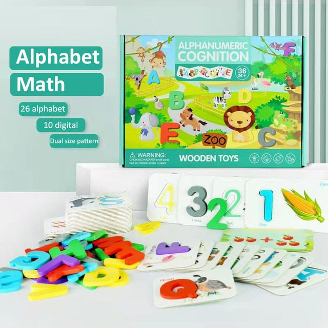 Fidtoy Jouets éducatifs en bois Montessori pour enfants