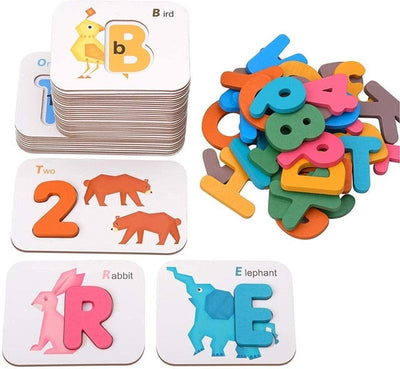 Fidtoy Jouets éducatifs en bois Montessori pour enfants
