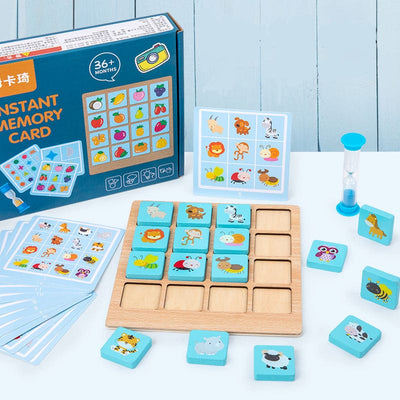 Children Wooden Photographic Memory Blocks