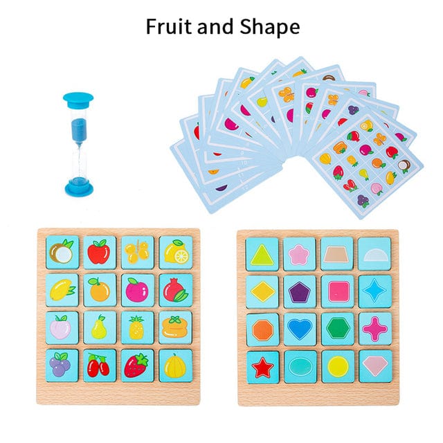 Children Wooden Photographic Memory Blocks