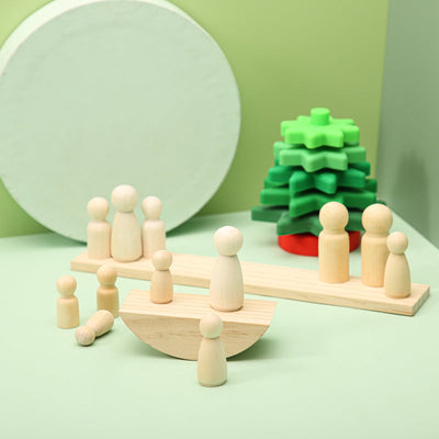 Montessori Little Doll Stacker Seesaw Toy