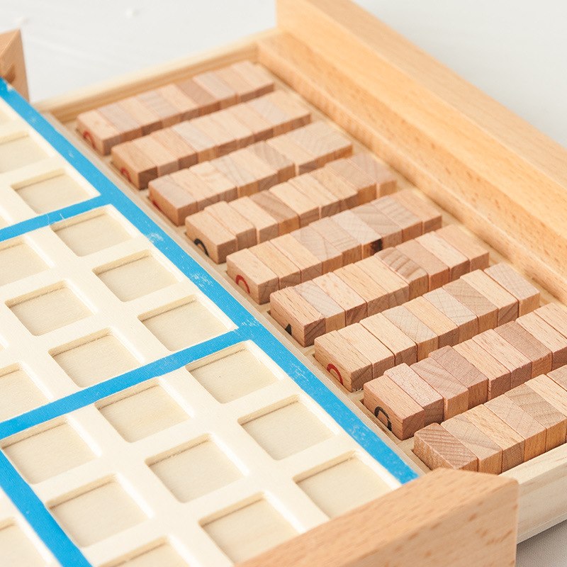 Fidtoy Wooden Sudoku Logic Board Game for Kids and Family