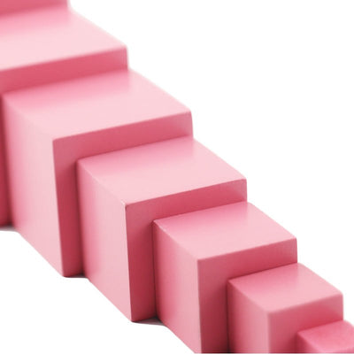 Fidtoy Pink Tower Montessori Sensorial Stacking Toy for Kids