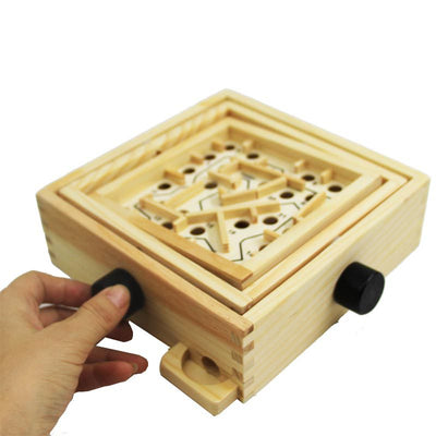 Juego de laberinto de madera Fidtoy para niños