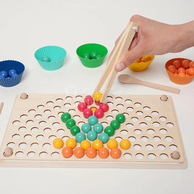 Perles Montessori Arc-en-ciel Fidtoy