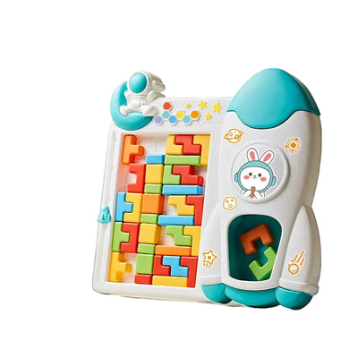 Juego de bloques Tetris de cohete espacial - 052