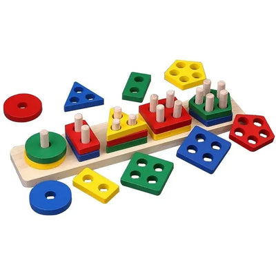 Boîte en bois à trier de 5 pièces – Jouet éducatif pour enfants | Bacha Toys