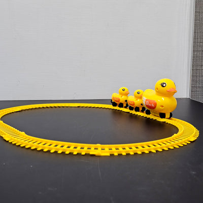 Jouet de chemin de fer électrique Canard Jaune – Jouet de piste amusant pour enfants | Bacha Toys