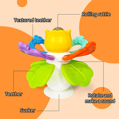 Juguete Sonajero para Bebé – Educación Temprana para el Desarrollo Visual, Táctil y Auditivo | Bacha Toys
