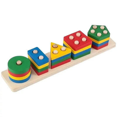 Boîte en bois à trier de 5 pièces – Jouet éducatif pour enfants | Bacha Toys