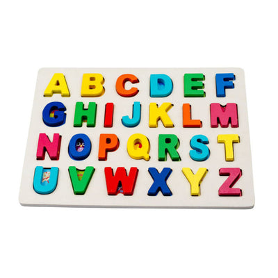 Tablero de Madera de la A a la Z del Alfabeto – Juguete de Aprendizaje Temprano para Niños | Bacha Toys