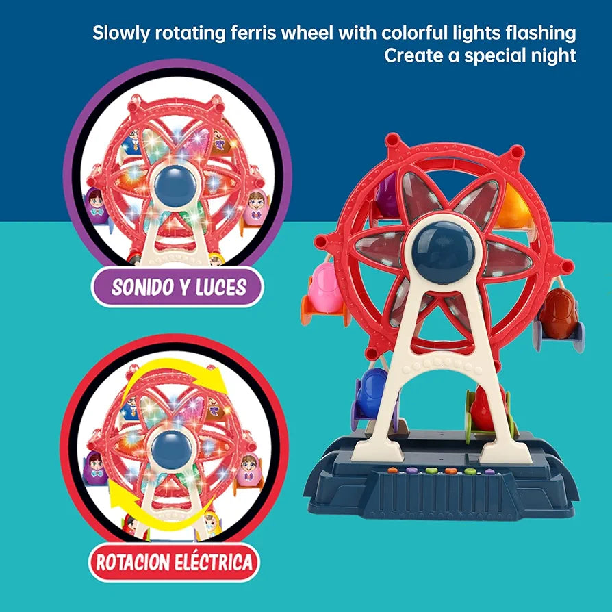 Ferris Wheel – Amusement Park Playset with Music & Lights - Bacha Toys