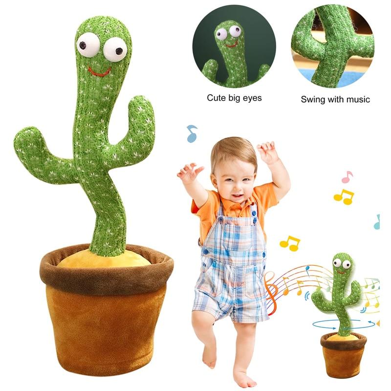 Juguete Cactus Bailarín | Música, Luces y Función de Repetición de Voz - Bacha Toys