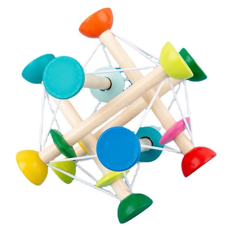 Hochet Skwish pour bébés | Jouet sensoriel | Jouet à exploration libre | Jouet de préhension pour bébés de 3 mois et plus