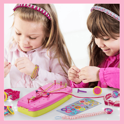 Craft Kids – Créatif & Éducatif – Kit de Fabrication de Bracelets Tricotés pour Enfants