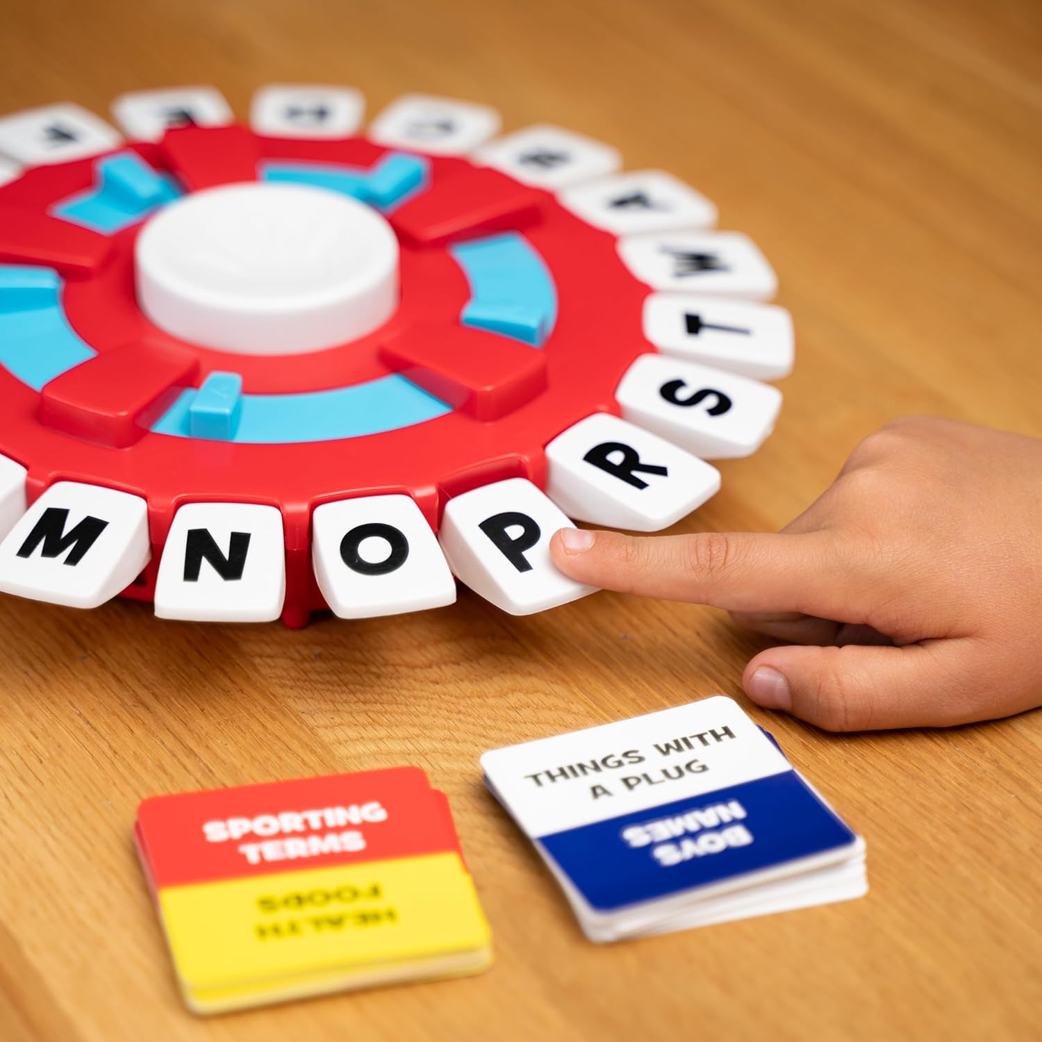 Fidtoy Think Words Tapple Family Board Game | Plastic Fast Word Association Game, 10-Second Timer, Press Letter Wheel, Vocabulary Practice & Family Party Game Age 8+