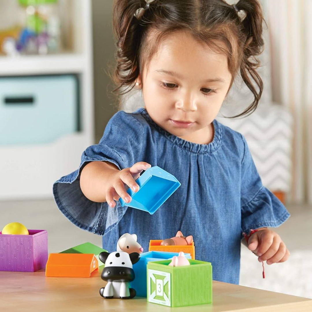 Fidtoy Jeu d'animaux de la ferme Montessori pour l'apprentissage des tout-petits (20 pièces)