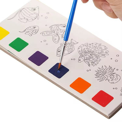 Juego de marcapáginas para pintar – Divertida acuarela creativa para niños – Animales del bosque, Princesa, Elfo feliz, Mascota linda