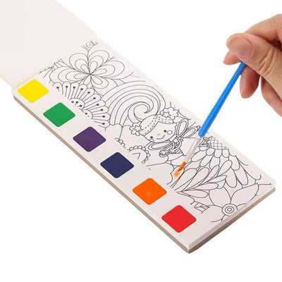 Juego de marcapáginas para pintar – Divertida acuarela creativa para niños – Animales del bosque, Princesa, Elfo feliz, Mascota linda