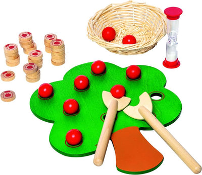Plateau à chevilles Montessori « pommier » pour compter B