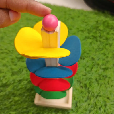 Jeu de billes en bois Goli – Jeu de billes fleuri