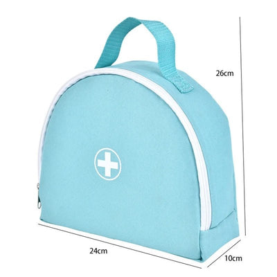 Jouet de docteur en bois avec sac de dentiste, brosse à dents, ensemble de médicaments, jeux de rôle