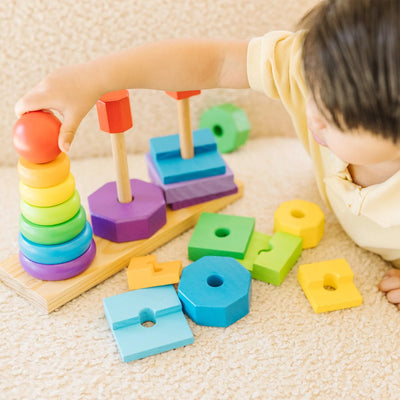 Wooden Geometric Stacker (Melissa and Doug)