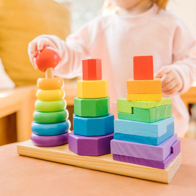 Wooden Geometric Stacker (Melissa and Doug)