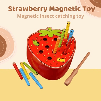 Jouet magnétique en bois | Jeu d'attrape-insectes | Jouet Montessori pour enfants