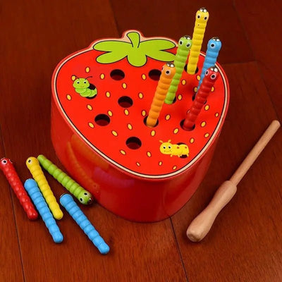 Jouet magnétique en bois | Jeu d'attrape-insectes | Jouet Montessori pour enfants